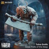 Tulva Drolls - Snow Trolls of the Deep - The Printable Dragon